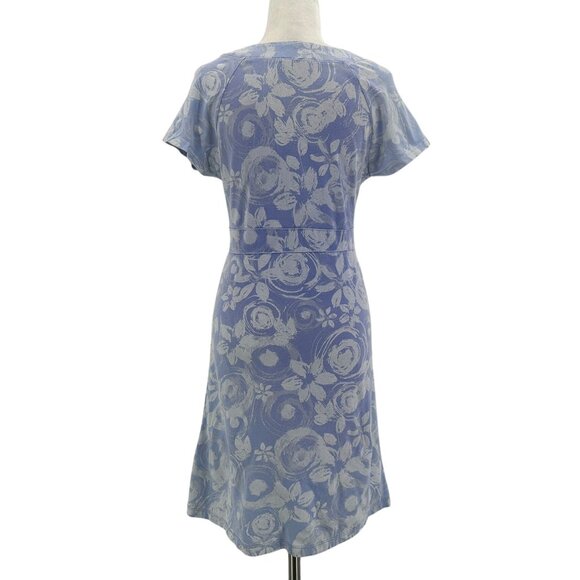 Vintage Fresh Produce Womens Small Dress Floral Purple V-Neck Cotton Boho - Picture 4 of 10